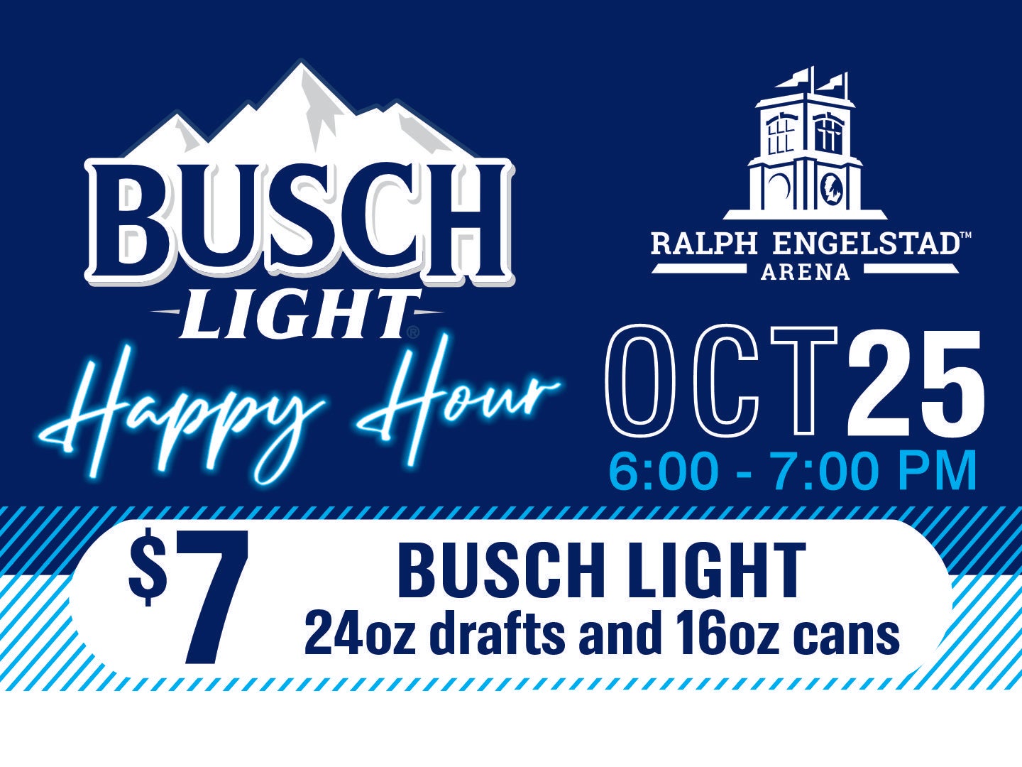 Busch Light Happy Hour, Friday, October 25 (UND vs. BU)